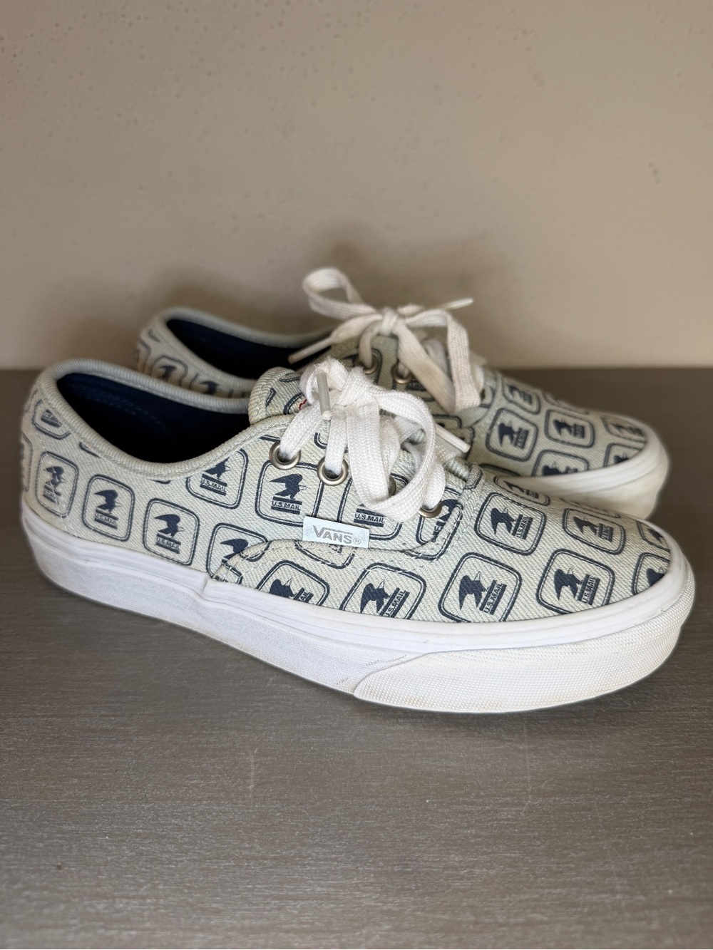 Vans x USPS Authentic Denim Sneakers United Postal Classic Shoes Women’s Size 7